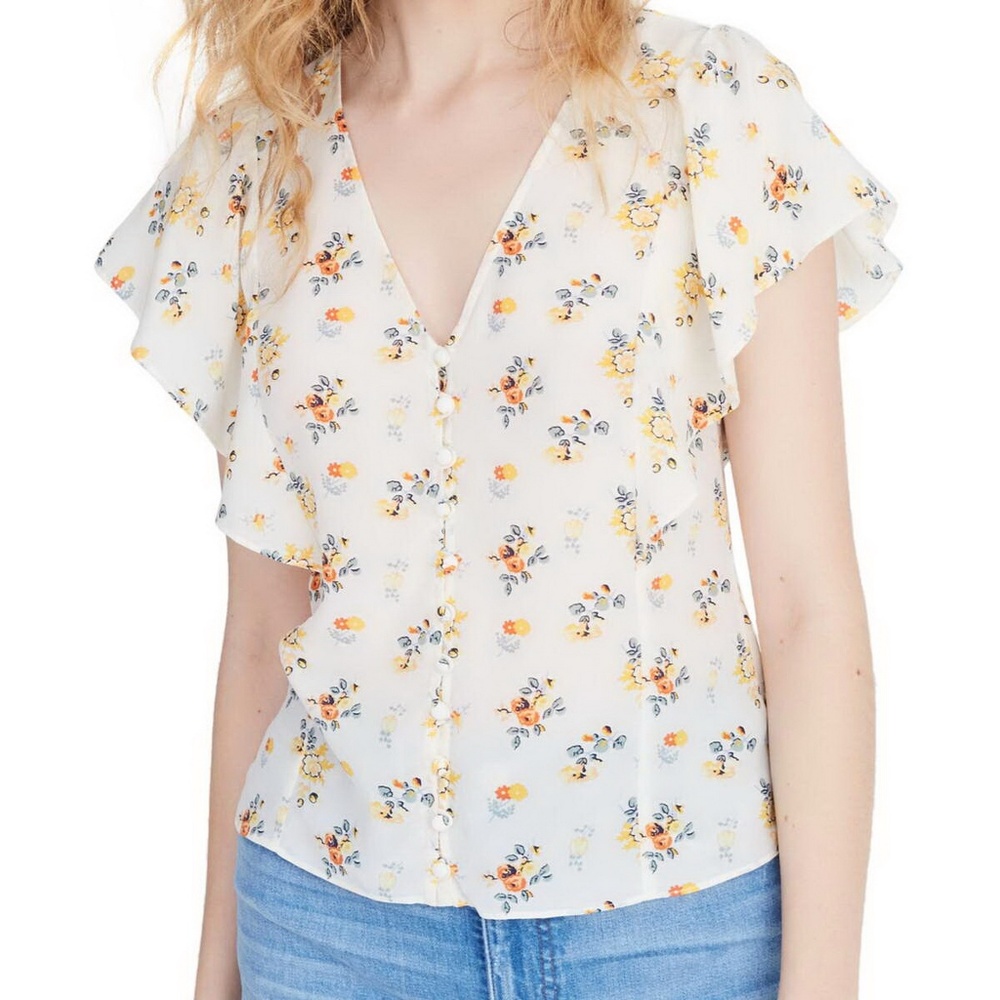 NWT Madewell Floral Silk Top - Work to Dinner